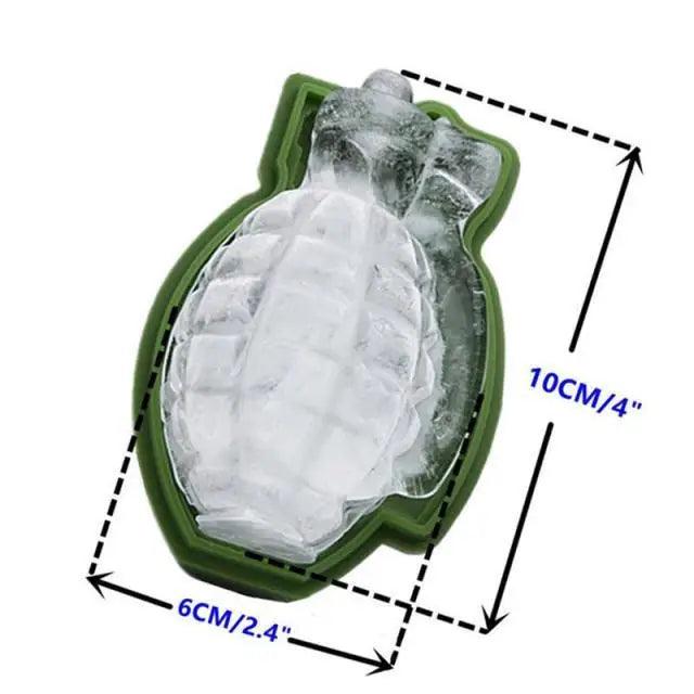 New Incredible Gun Bullet Skull Ice Cube Maker Bullet Ice Cube Tray Chocolate Mold Home Bar Accessories Whiskey Wine Ice Cream Tool