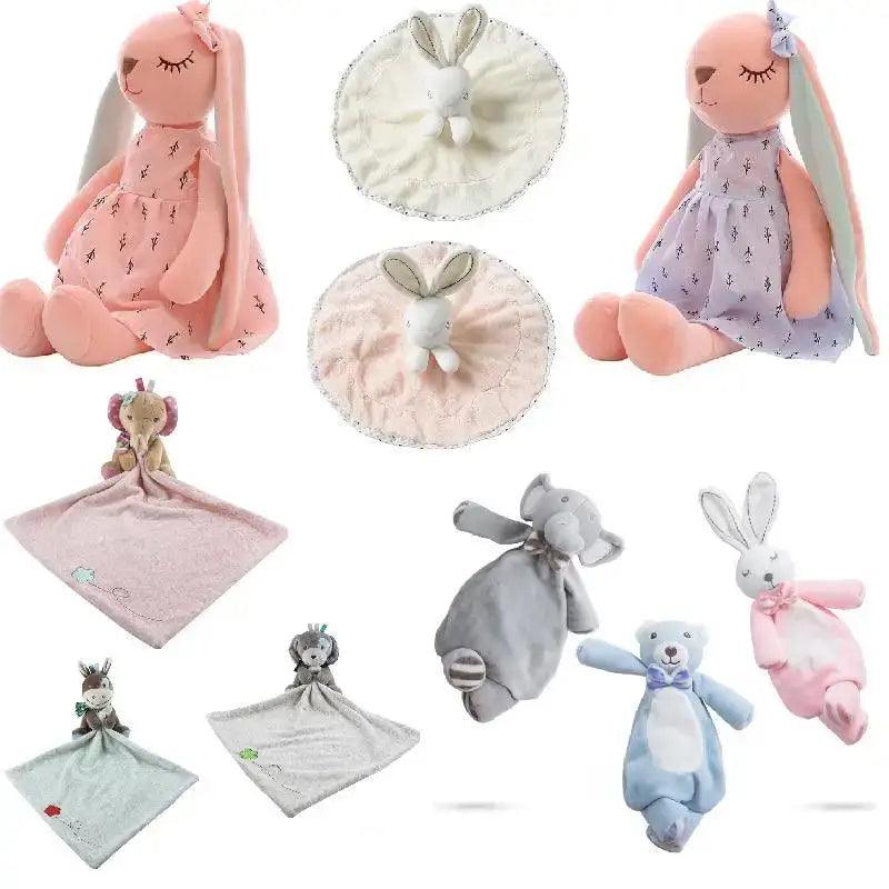 New Incredible Stuffed Toys Soft Animal Rabitt Kids Toy Soothe Appease Towel Saliva Plush Toy for Sleep Pacify Toy Infants Newborn Doll Baby Toys 0 12 Months