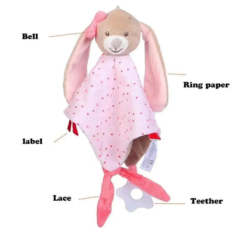 New Incredible Stuffed Toys Soft Animal Rabitt Kids Toy Soothe Appease Towel Saliva Plush Toy for Sleep Pacify Toy Infants Newborn Doll Baby Toys 0 12 Months