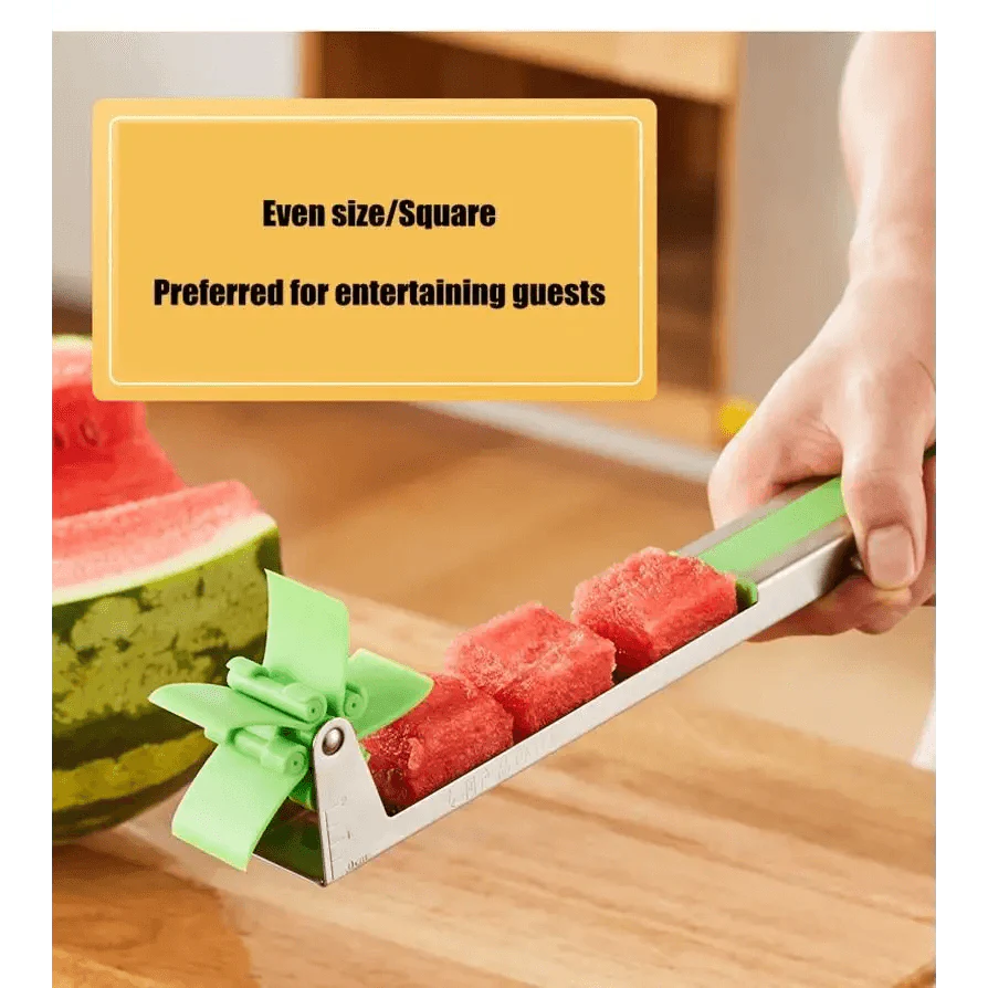 New Incredible Watermelon Cutter Multi Melon Knife Slicer Cutting Machine Stainless Steel Windmill Fruit Household Artifact Kitchen Tool