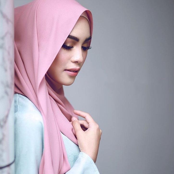 New Long Solid Colorful Soft Chiffon Hijab Elegant Scarf Wrap Lightweight Islamic Head Wear Escharpe Shawls Headband Stole Muslim Hijabs Wrap Headscarf Scarves Colors For Women