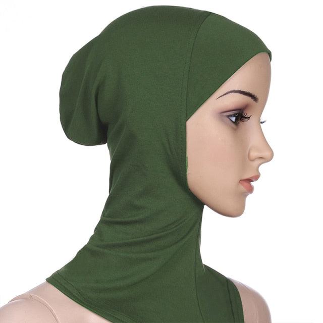 New Luxury Fashion Winter Soft Colorful Inner Hijab Cap Muslim Turban Hijab Caps Muslim Under Scarf  Women Lightweight Hijab Bonnet Muslim Women Elegant Scarf Turbans Head For Women Women's Hijabs Hijab Caps Hat For Women