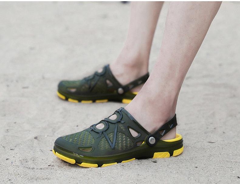 New Mens Sandals Summer Flip Flops Slippers Outdoor Beach Casual Shoes Sandals Water Shoes Outdoor Beach Yard Pool Shower Summer Sandals Outdoor Slippers