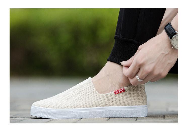 New Mens Womens Casual Flat Canvas Shoes Lightweight Elegant Shoes Men Casual Walking Sneakers Comfortable Modern White Soft Sneakers