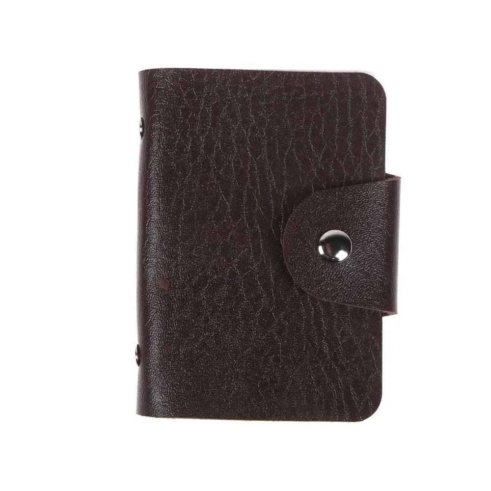 New Modern Fashion Unisex Business Leather Wallet Cool ID Credit Card Holder Name Cards Case Pocket Organizer Bag Multiple Card Slots Wallet Clip Very Light Wearable Clip