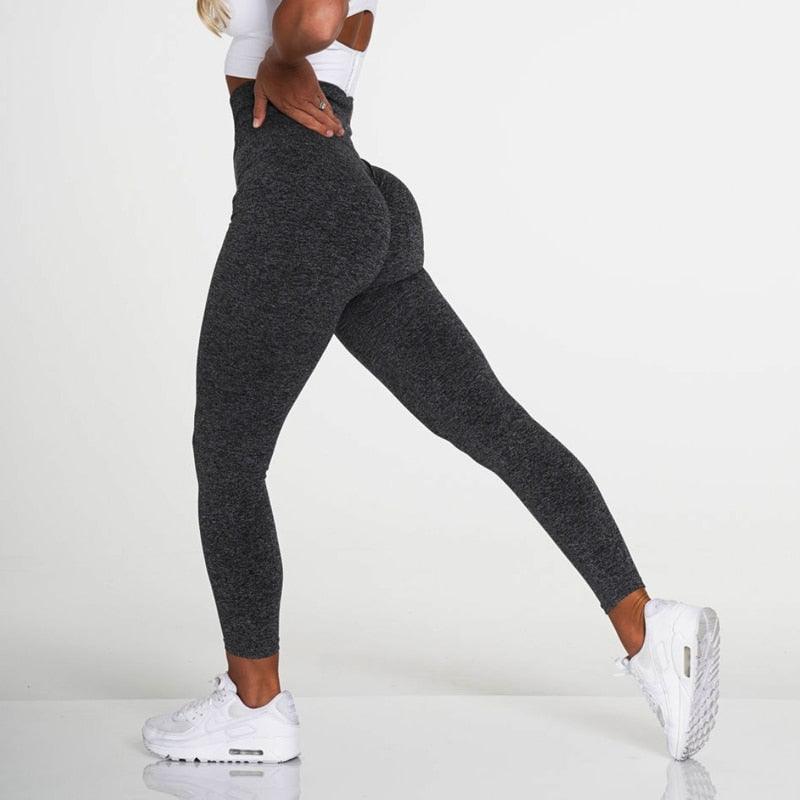 New Pink Seamless Leggings Women Workout Gym Clothing Push Up Legging Lifting Leggings For Women Seamless Workout Leggings High Waist Yoga Pants Sport Women Fitness Active Wear