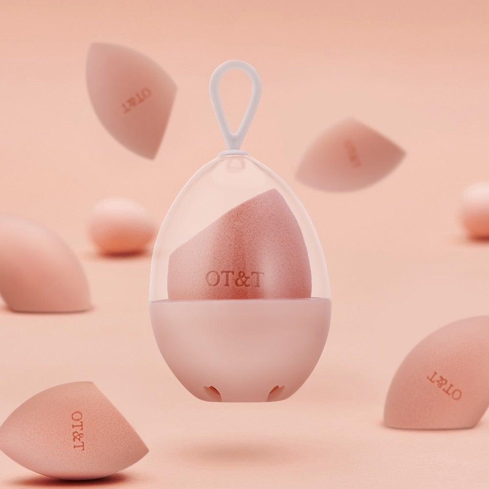 New Professional Cosmetic Puff Non-latex Makeup Sponge Face Concealer Powder Cream Wet and Dry Use Blending Sponges Set For Women's
