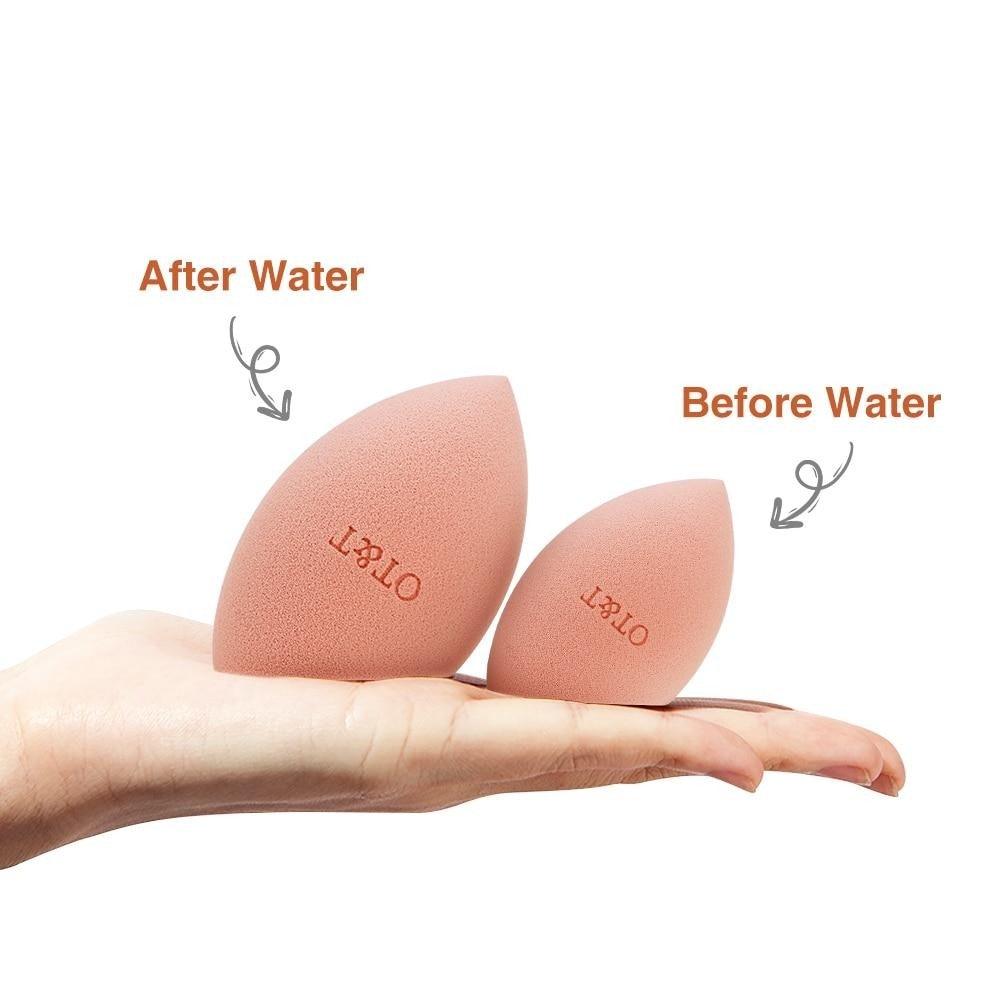 New Professional Cosmetic Puff Non-latex Makeup Sponge Face Concealer Powder Cream Wet and Dry Use Blending Sponges Set For Women's