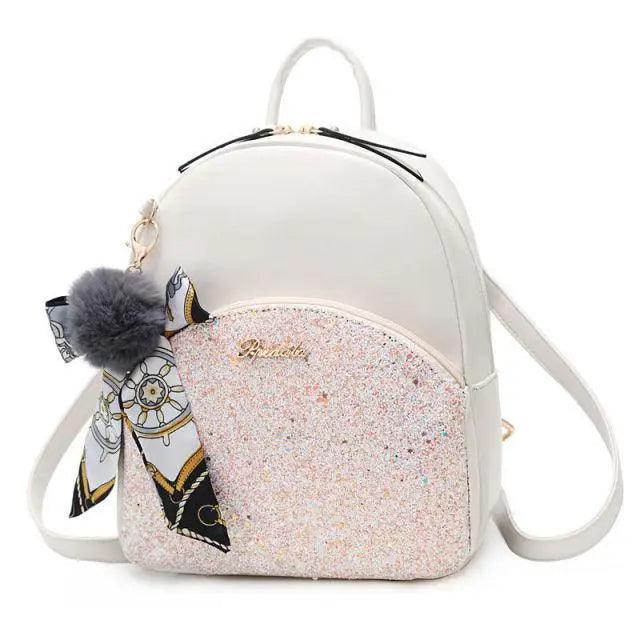 New PU Leather Business Backpacks For Ladies And Girls Fashion Designer Teenage Girls Student School Bags