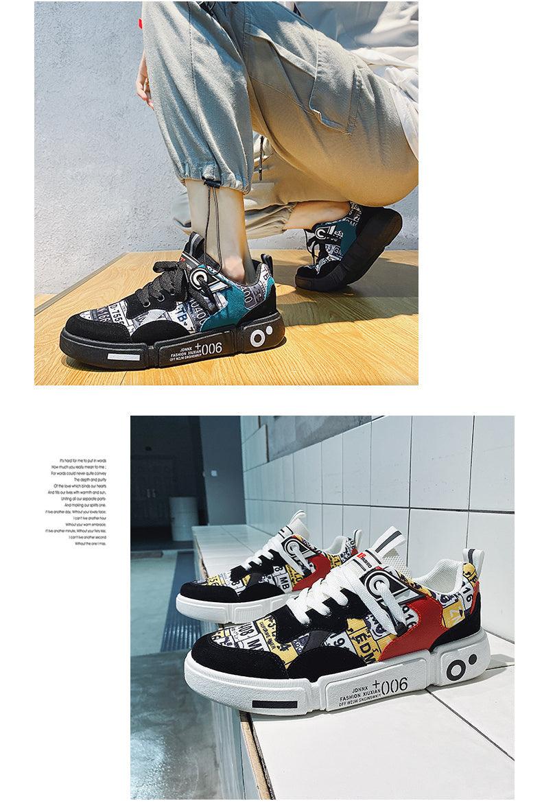 New Sports Mens Flats Sneakers Modern Design Man Running Shoes Mixed Colors Fashion Sports Black Popular Style Running Casual Walking Sneakers