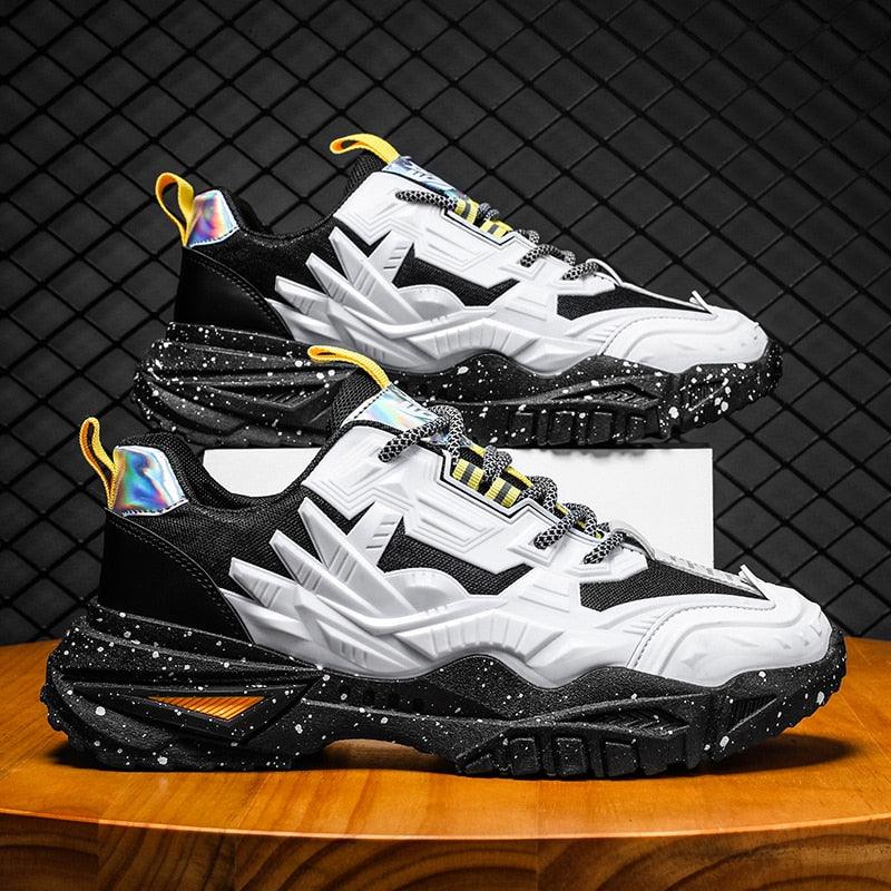 New Sports Mens Flats Sneakers Modern Design Man Running Shoes Mixed Colors Fashion Sports Black Popular Style Running Casual Walking Sneakers