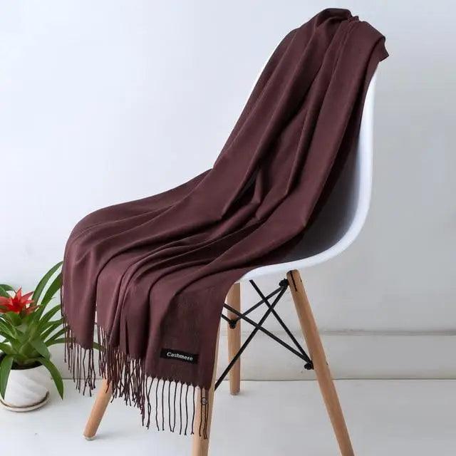 New Stylish Winter Scarf For Ladies Shawls And Wraps Neck Scarves Women Female Stoles Casual Wear Pashmina Scarf and Shawl Soft Women Pashminas