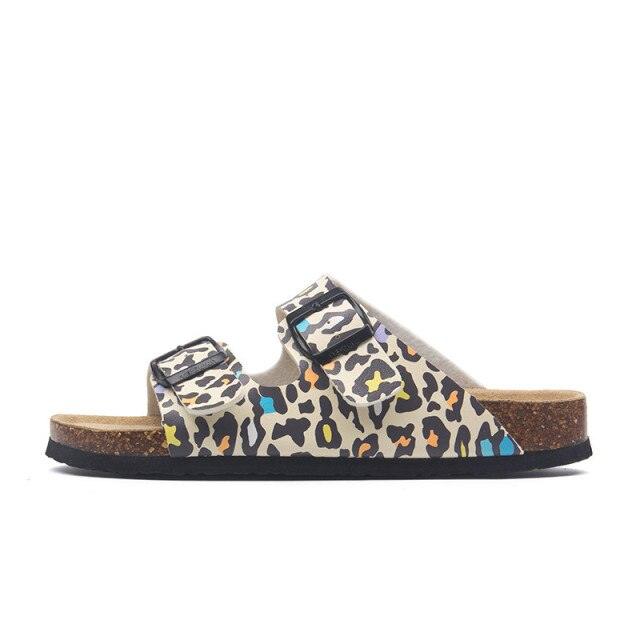 New Summer Beach Slippers Casual Double Buckle Non-slip Clogs Slides Women Slip On Flip Flop Women's Comfort Slides Double Buckle Adjustable EVA Flat Sandals