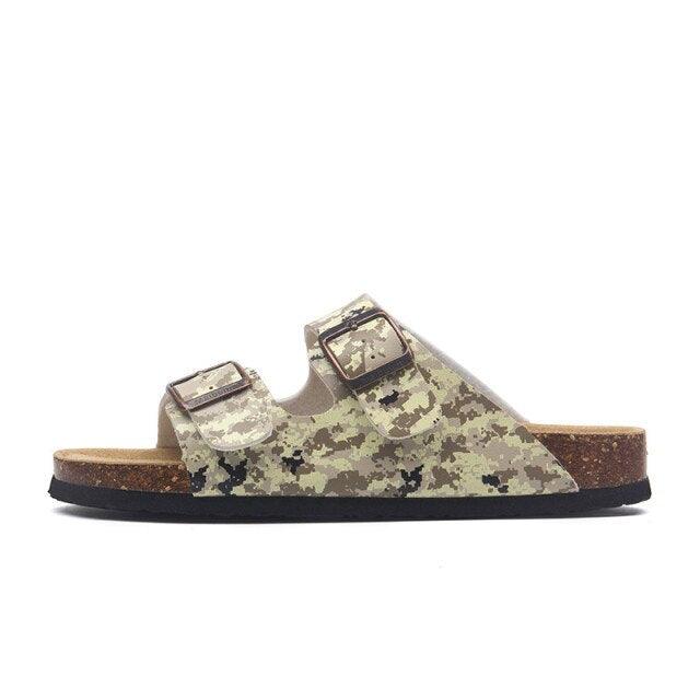 New Summer Beach Slippers Casual Double Buckle Non-slip Clogs Slides Women Slip On Flip Flop Women's Comfort Slides Double Buckle Adjustable EVA Flat Sandals