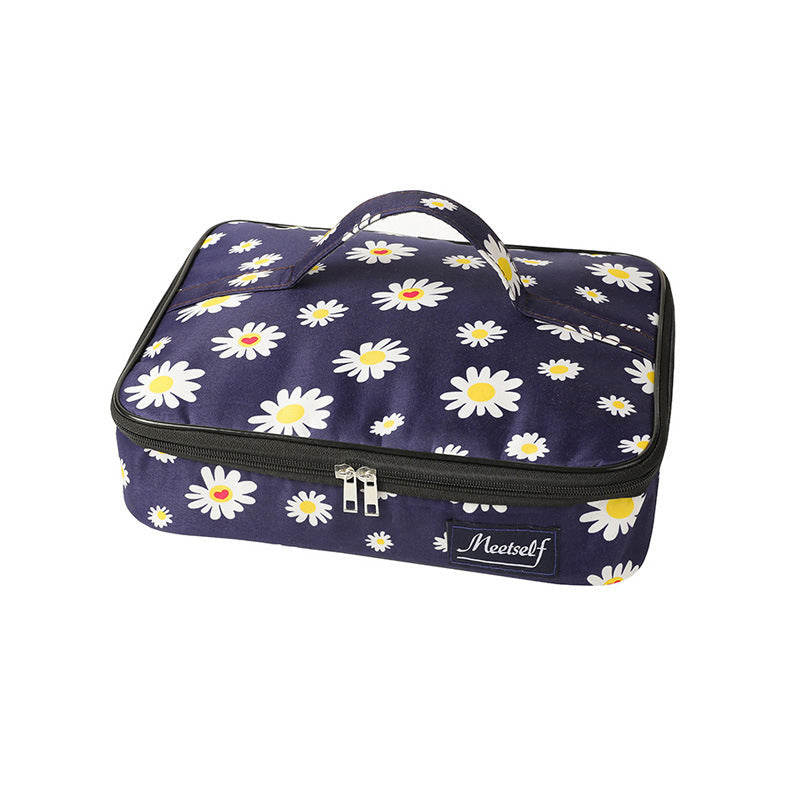 New Type Portable Aluminum Foil Thickened Bento Bag Students Carry Lunch Box Bag, Thermal Insulation, Lunch Picnic Bag