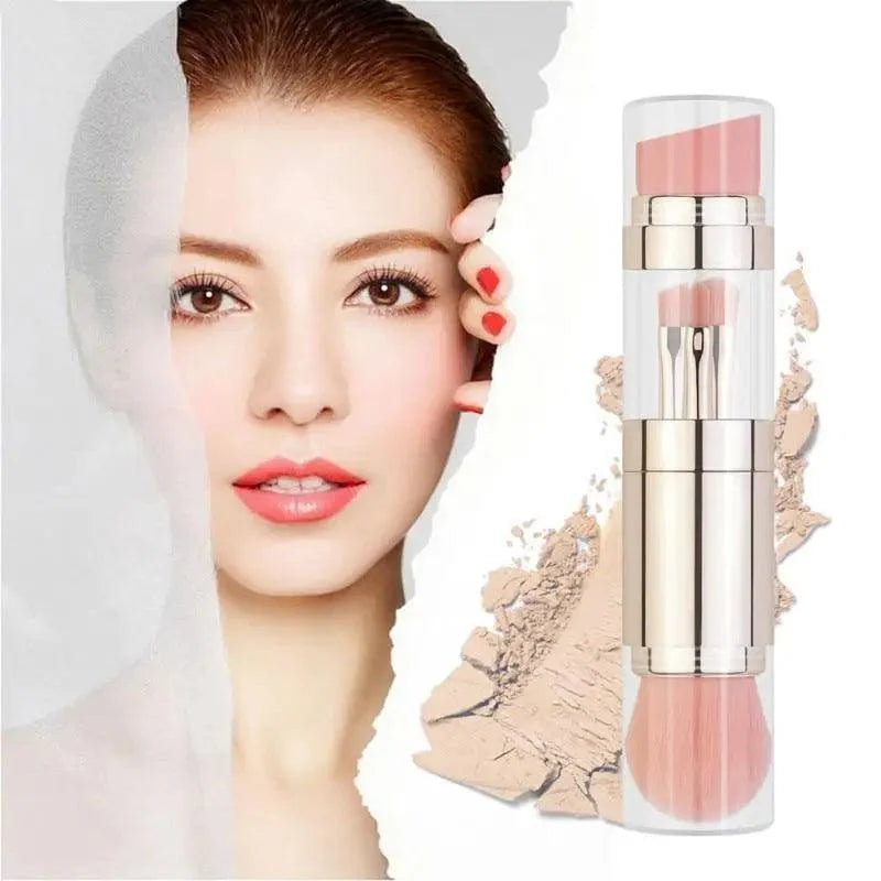 New Vintage Style 4 In 1 Makeup Brushes For Foundation, Eyebrow Shadow, Eyeliner Blush Powder, Brush Cosmetic And Concealer Professional Makeup Brush