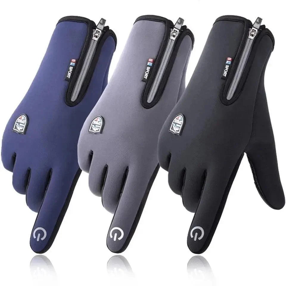 New Warm Winter Fishing Gloves For Winter Waterproof Windproof Breathable Full Finger Non Slip Outdoor Fishing  Gloves Winter Touch Screen Running Gloves Thin Thermal Gloves Cycling Gloves