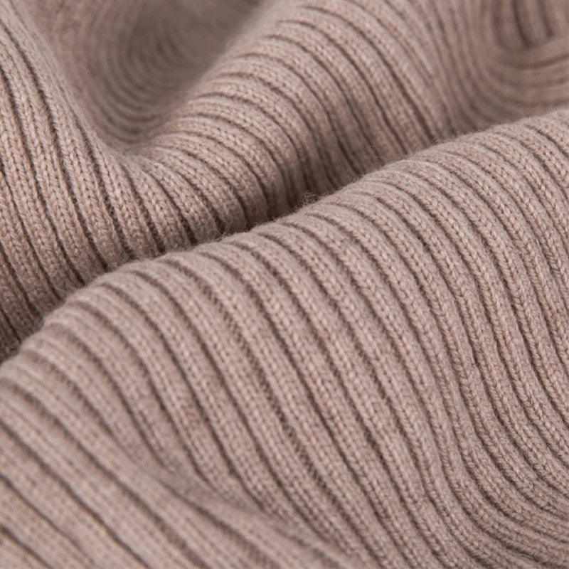 New Winter Autumn Solid Color Soft Cashmere Knit Ring Scarves Neck Warmer Elastic Neck Gaiter Head Wrap Headwear Comfort Collar Female Winter One Loop Scarf For Women