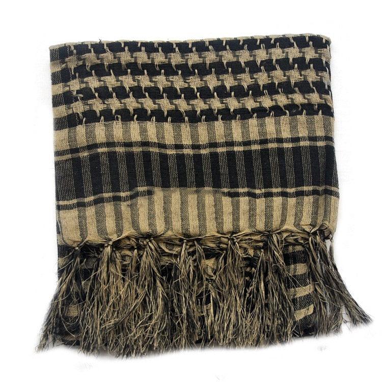New Winter Women Men Windproof Warmer Military Scarf Muslim Hijab Unisex Scarves Tassel Desert Arab Keffiyeh Shawl  Scarf Military Shemagh Tactical Desert Keffiyeh Head Neck Scarf Arab Wrap with Tassel