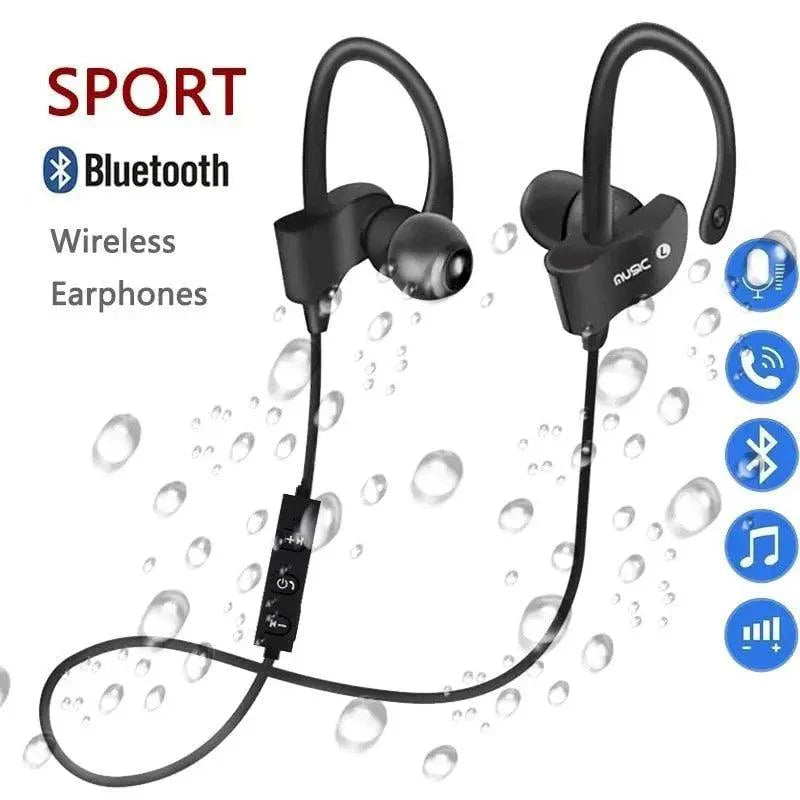 New Wireless Bluetooth Earphones Training Headphones Music Sport Headset Gaming Handsfree For All Smart Phones Bluetooth Earphone Wireless Headphones for Mobile Phone Sports Stereo Bluetooth