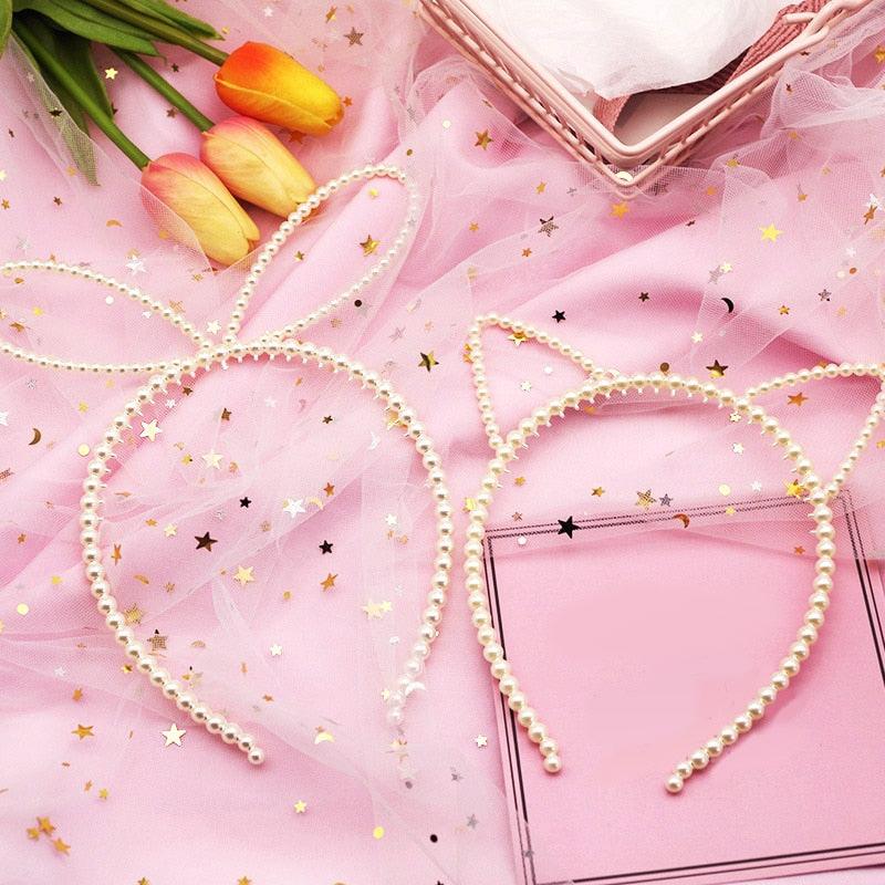 New Women Elegant Full Pearls Simple Hairbands Sweet Headband Hair Hoops Holder Ornament Head Band Lady Fashion Hair Accessories