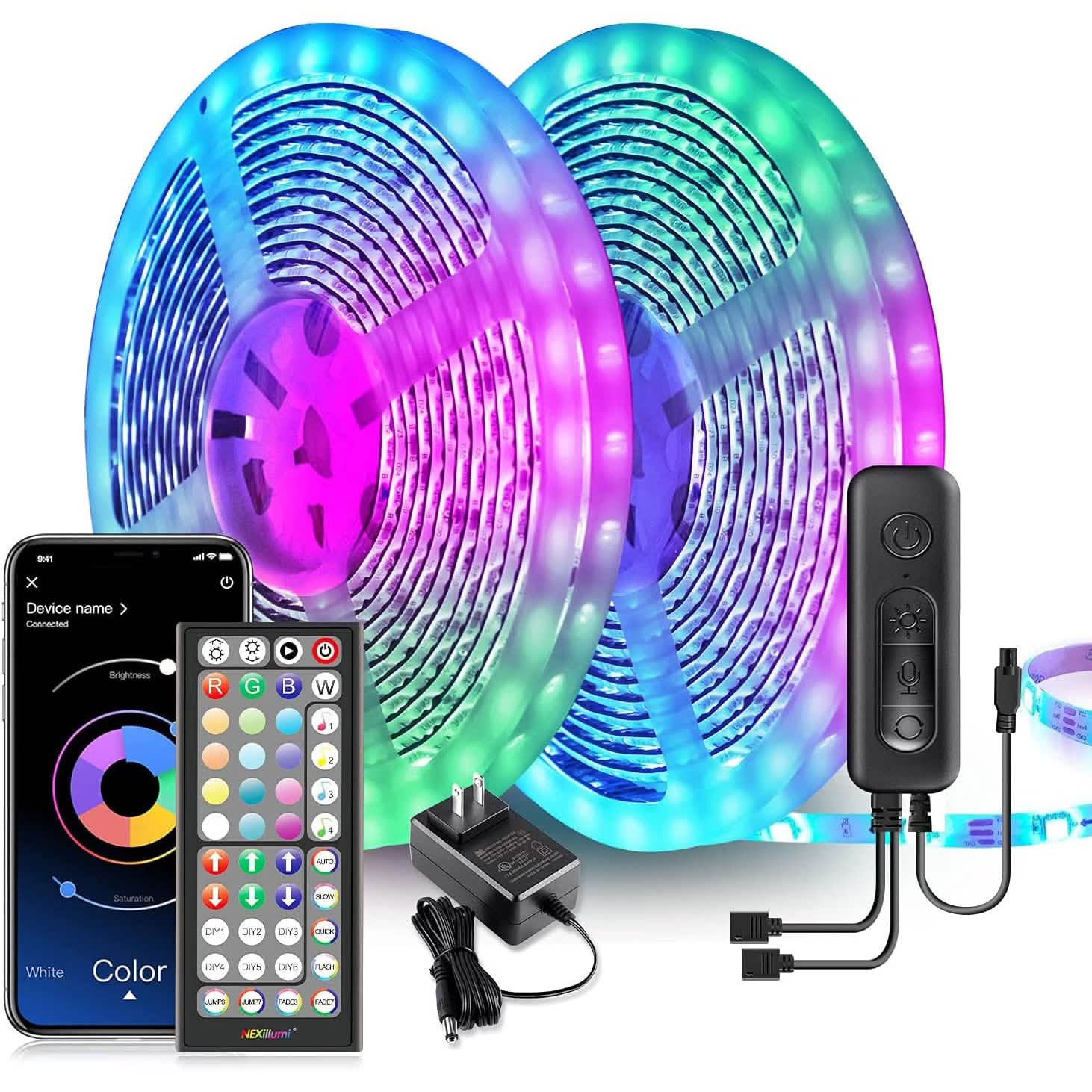 Nexillumi 132 Ft. Color Changing RGB LED Lights