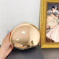 niche Metal shell shape clutch bag Smooth mirror surface silver gold women evening party cute purse handbag  new