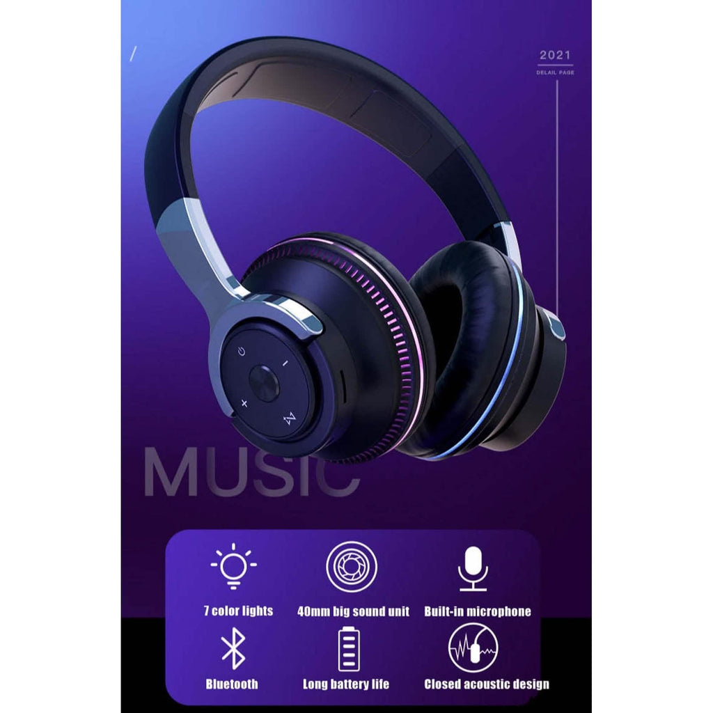 Ninja Dragon Wireless Light Changing Bluetooth Gaming Headset