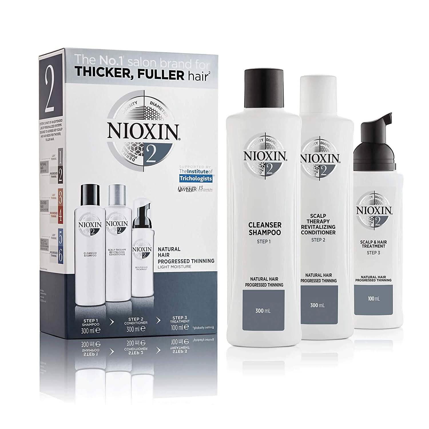 Nioxin Full-Size System Kits for Progressed to Advanced Thinning Hair