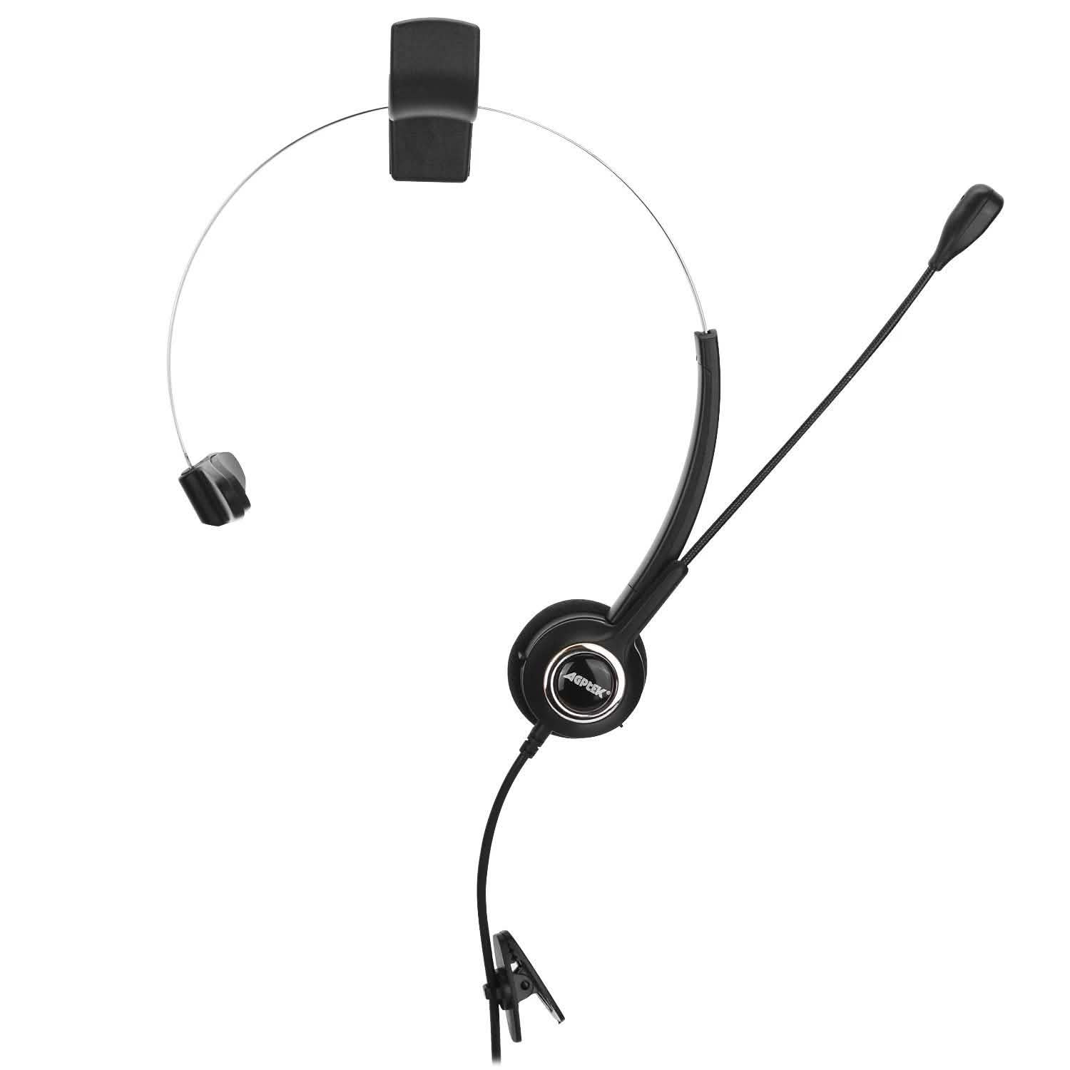 Noise Canceling Headset Convertible RJ9 Earphone with Microphone Adaptor