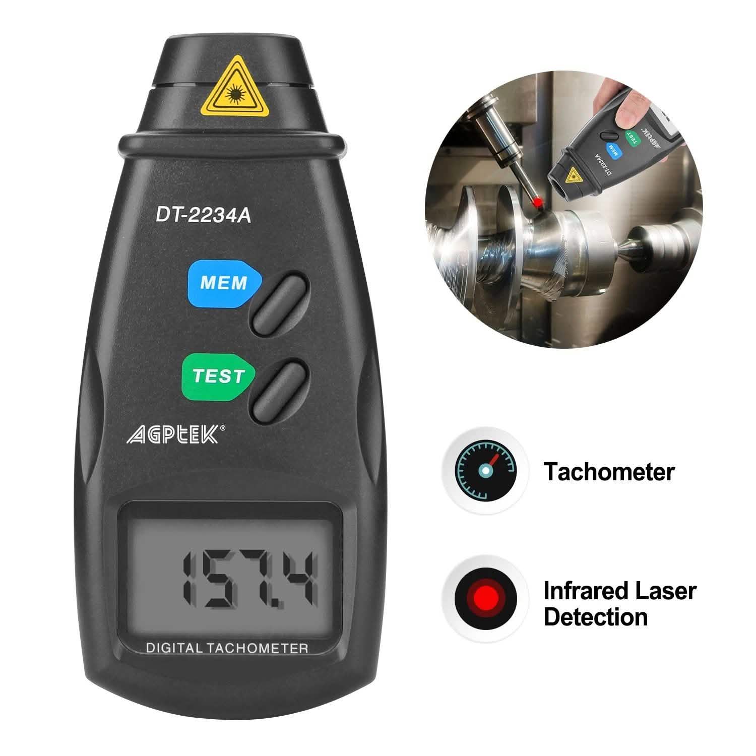 Non Contact Digital Tachometer 20713A