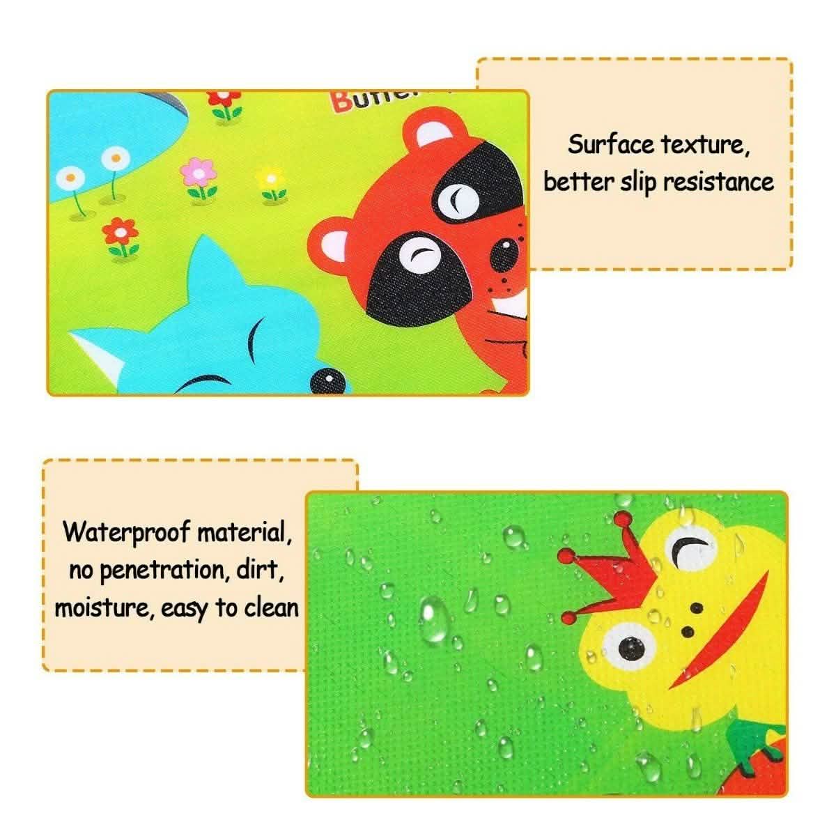 Non-Slip 2 Sides Foldable Soft Foam Kids Play Mat