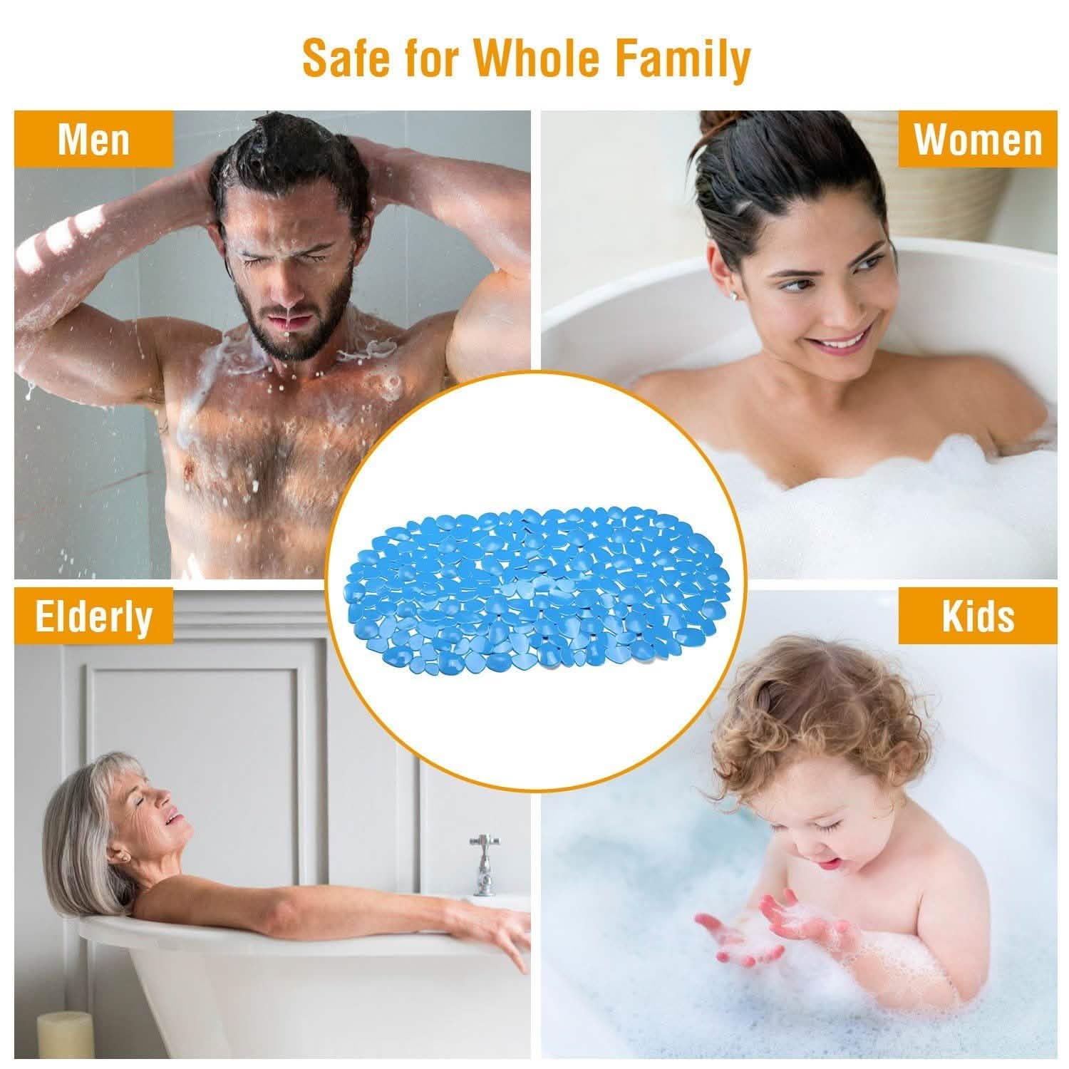 Non-Slip Massage Pebble Bath Mat