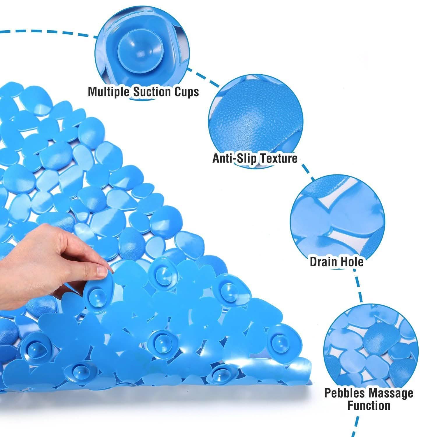 Non-Slip Massage Pebble Bath Mat