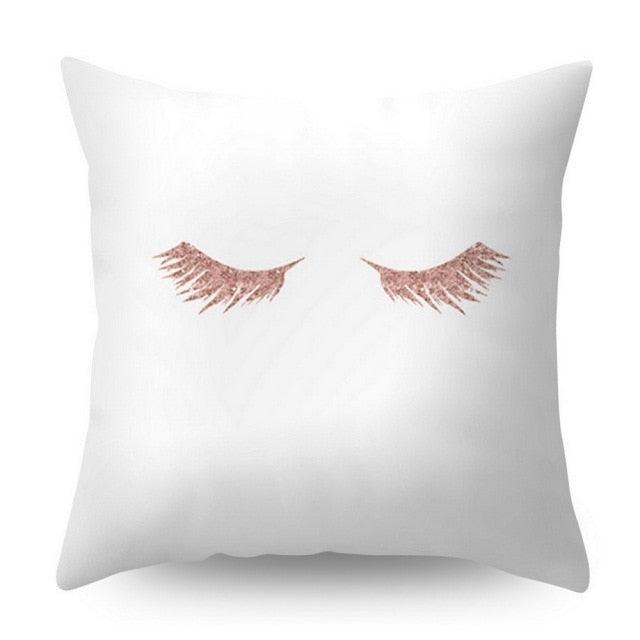 Nordic Style Pillow Covers Plant Letter Flower Geometric Sofa Cushion cover Headrest Pink Party Decorations Gift For Kids Geometric Decorative Throw Pillow Covers Square Cotton Cushion Covers Outdoor Sofa Home Pillow Covers
