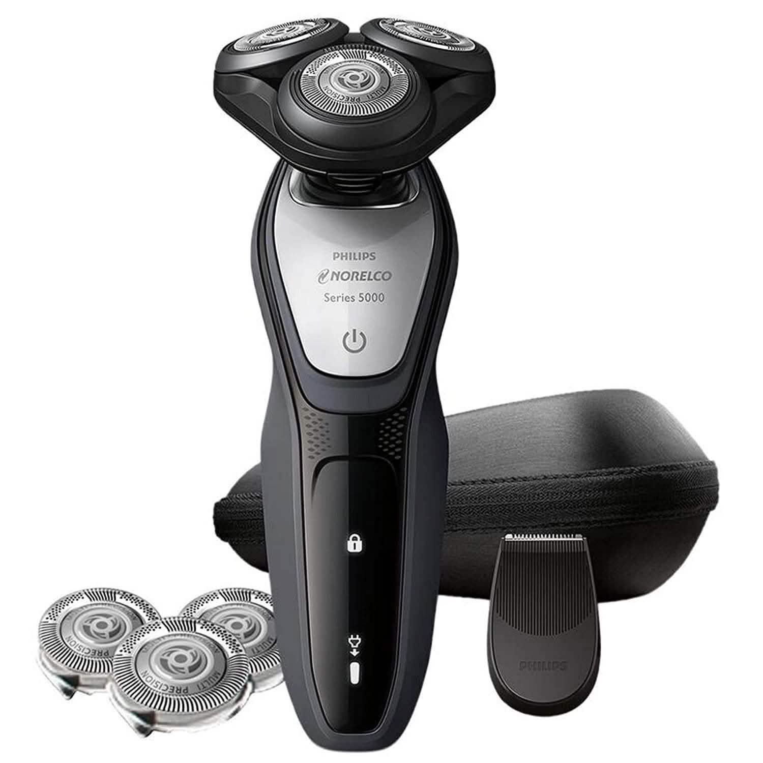 Norelco Wet And Dry Shaver 5200 With Travel Pouch And Additional Shaving Head