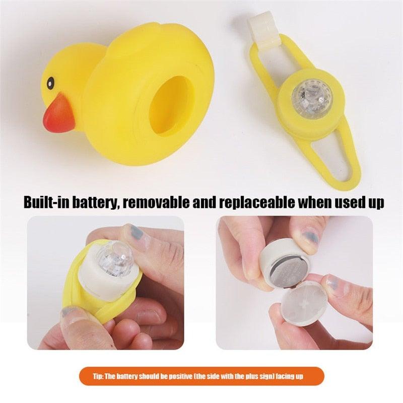 Normal Airscrew Helmet Standing Duck Broken Wind Small Yellow Duck Bike Motor Riding Cycling Lights Bicycle Accessories Rubber Yellow Duck Toy Bike Ornaments Yellow Duck With Proper Helmet Cool Decorations