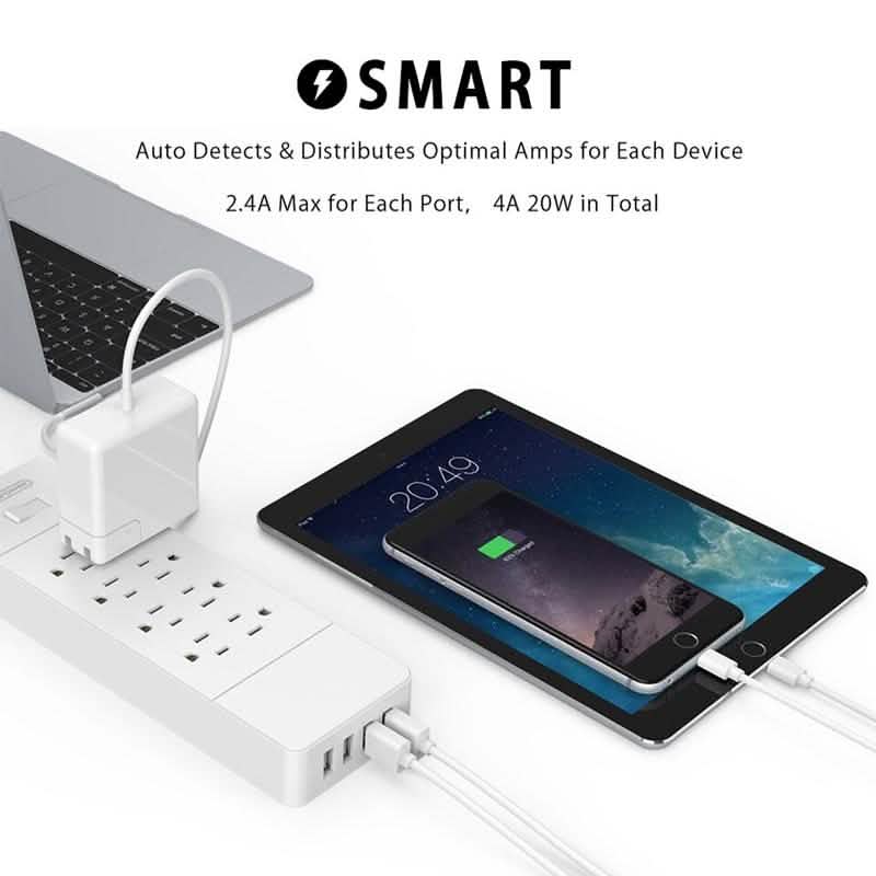 NTON Power USP US Electric Plug 8 AC Power Outlet with USB Charger