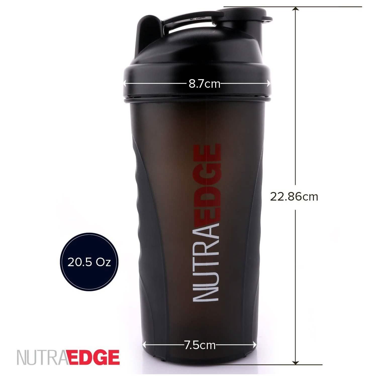 Nutraedge 20.5 Oz. Shaker Blender Bottle - BPA Free