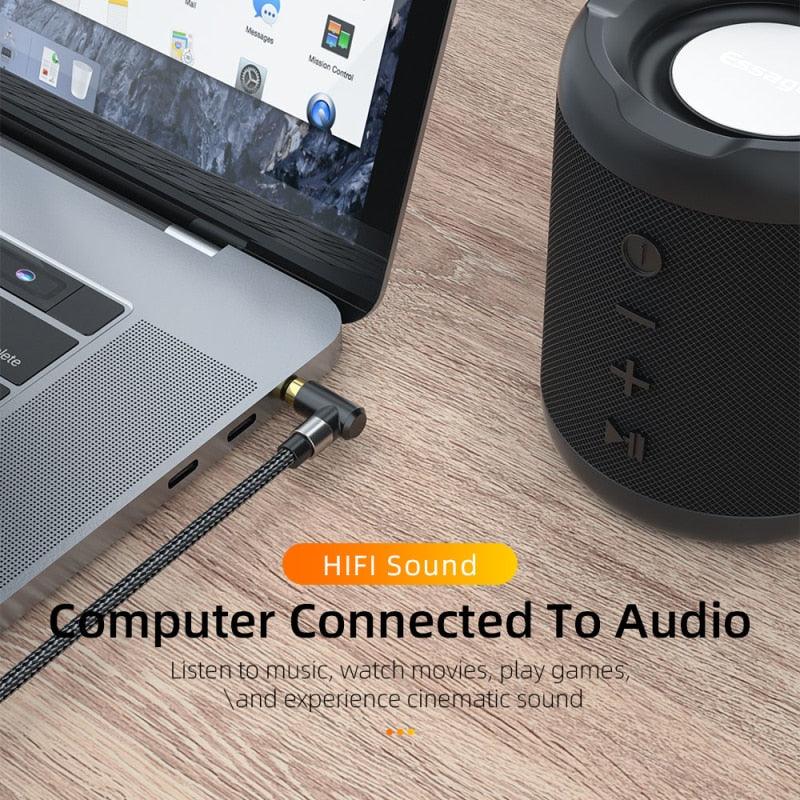 Nylon Braided 3.5mm AUX Cable Audio Jack For Speaker Headphones Car