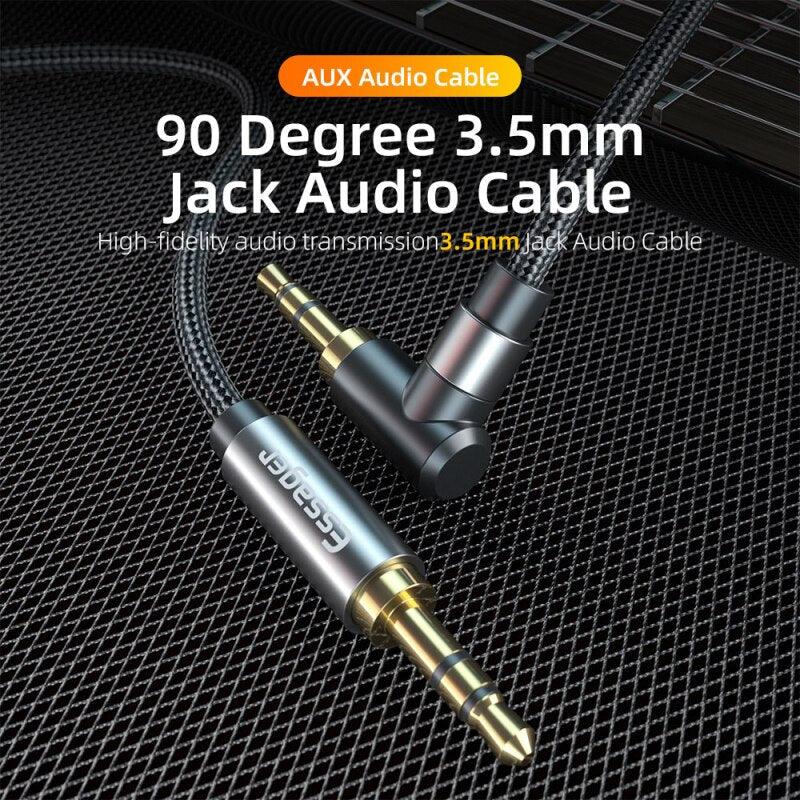 Nylon Braided 3.5mm AUX Cable Audio Jack For Speaker Headphones Car