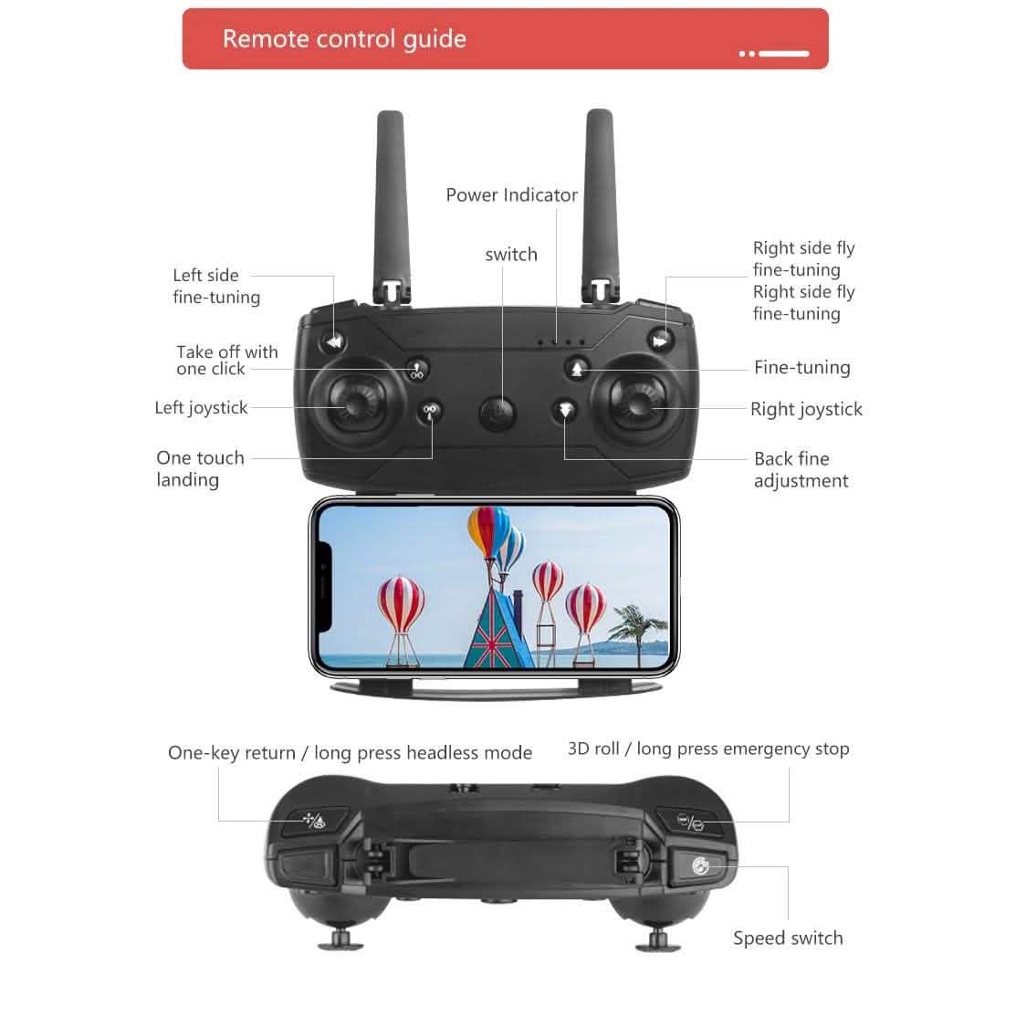 NYR E99 Pro2 RC Mini Drone 4K 1080P 720P Dual Camera WIFI