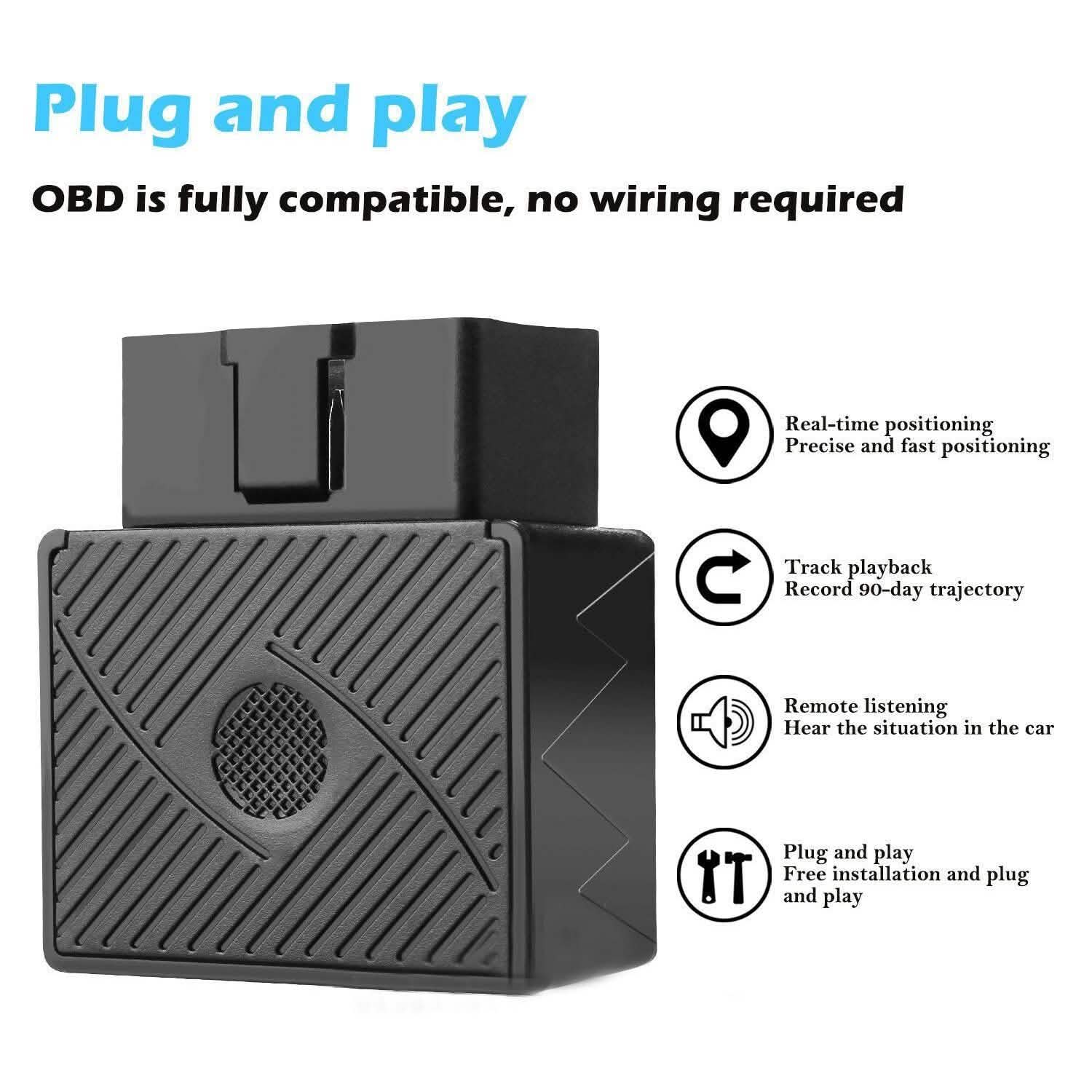 OBD GPS GPRS Tracker Real Time Vehicle Tracking Device for Car Truck Locator