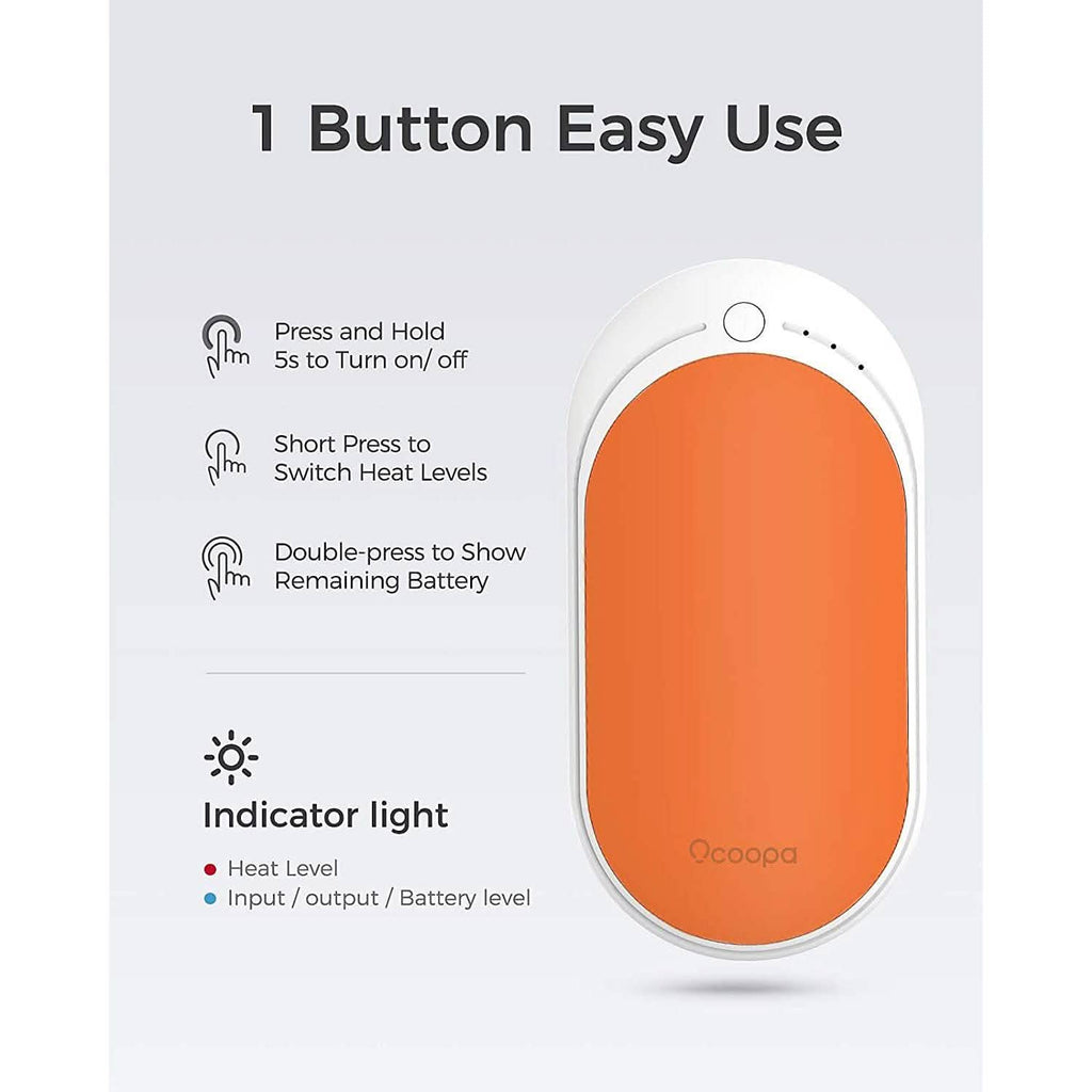 OCOOPA 5200 mAh Electric Portable Pocket Hand Warmer/Power Bank