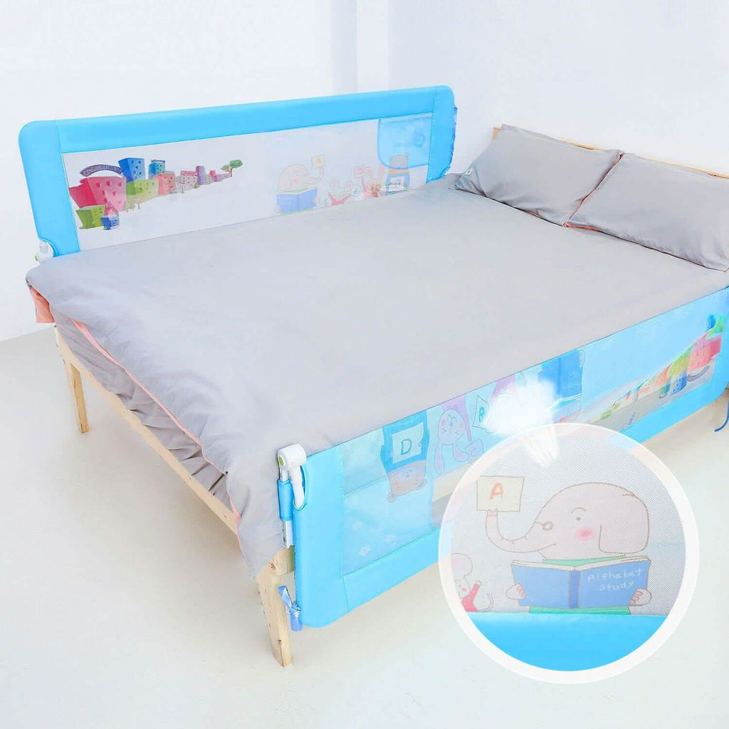 Odoland 180cm 71" Safety Bed Rail Anti Falling Guard Foldable Baby Child Toddler