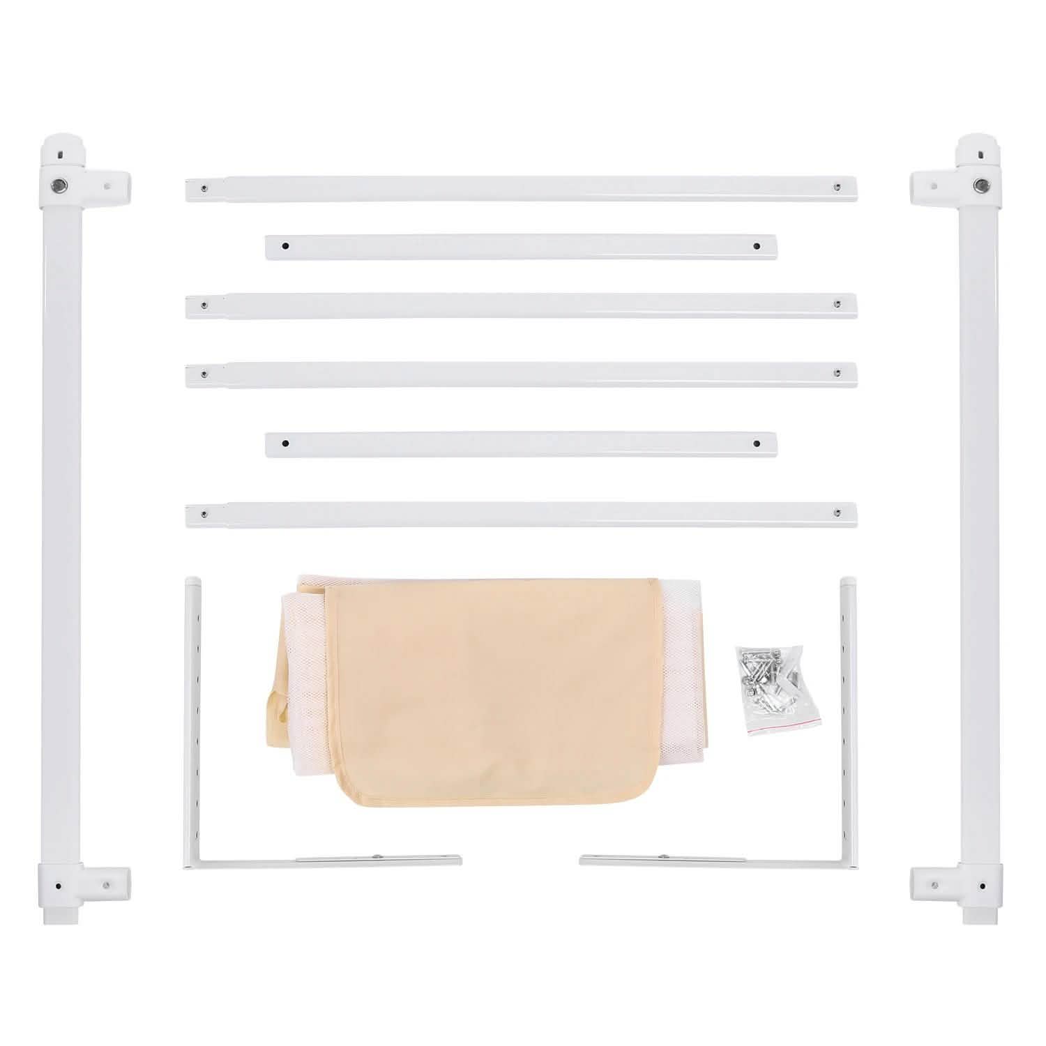 Odoland 70in Foldable Baby Toddler Safety Bed Rail Anti Falling Guard