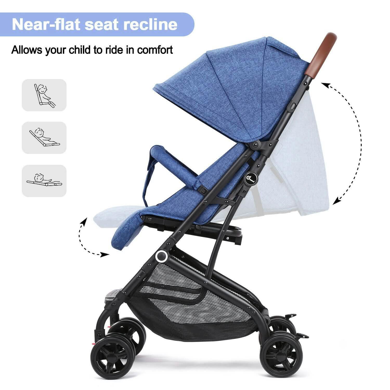 Odoland Baby Infant Foldable Umbrella Stroller Lightweight Travel Carriage Pushchair