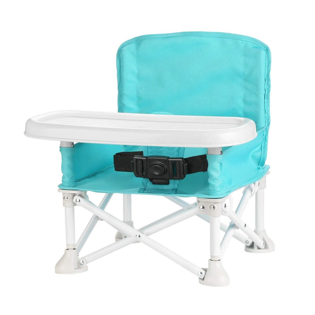 ODOLAND Folding Portable Travel High Chairs Booster Seat with Tray for Baby Infant