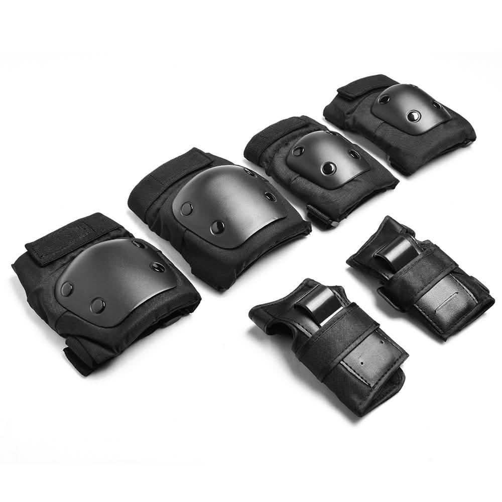 Odoland Knee and Elbow Waist Pads for Cycling, Skating, Mini Biking Riding Adjustable Size