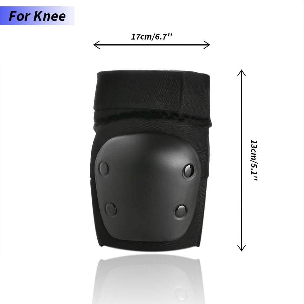 Odoland Knee and Elbow Waist Pads for Cycling, Skating, Mini Biking Riding Adjustable Size
